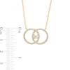 Thumbnail Image 3 of You Me Us 5/8 CT. T.W. Diamond Interlocking Circles Necklace in 10K Gold