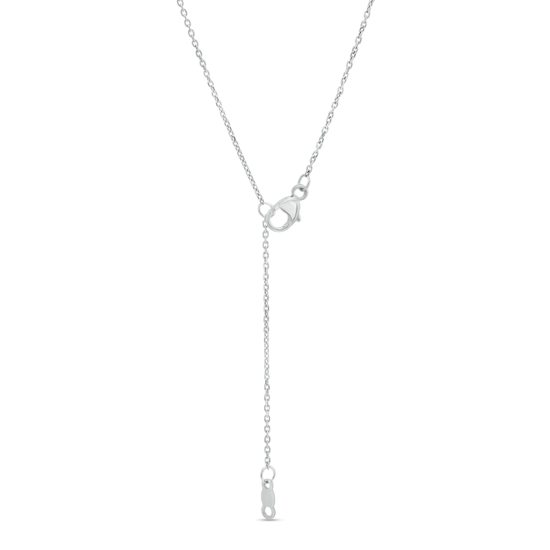 You Me Us 1 CT. T.W. Diamond Interlocking Circles Necklace in 10K White Gold – 19"