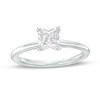 Thumbnail Image 1 of 1 CT. Certified Princess-Cut Lab-Grown Diamond Solitaire Engagement Ring in 14K White Gold (I/SI2)