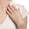 Thumbnail Image 2 of 1 CT. Certified Princess-Cut Lab-Grown Diamond Solitaire Engagement Ring in 14K White Gold (I/SI2)
