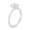 Thumbnail Image 3 of 1 CT. Certified Princess-Cut Lab-Grown Diamond Solitaire Engagement Ring in 14K White Gold (I/SI2)