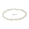 Thumbnail Image 1 of 5.0-8.0mm Freshwater Cultured Pearl Double Strand Graduated Necklace and Earrings Set in Sterling Silver