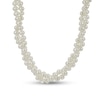 Thumbnail Image 4 of 5.0-8.0mm Freshwater Cultured Pearl Double Strand Graduated Necklace and Earrings Set in Sterling Silver