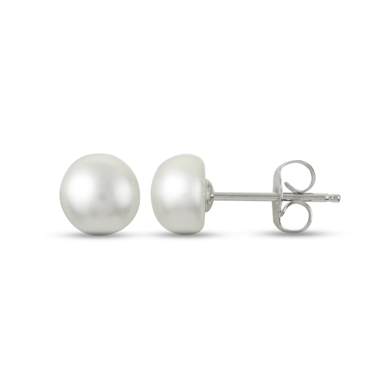 Main Image 5 of 5.0-8.0mm Freshwater Cultured Pearl Double Strand Graduated Necklace and Earrings Set in Sterling Silver