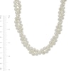 Thumbnail Image 6 of 5.0-8.0mm Freshwater Cultured Pearl Double Strand Graduated Necklace and Earrings Set in Sterling Silver