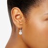 Thumbnail Image 4 of 8.0-9.0mm Oval Freshwater Cultured Pearl Crystal Beaded Three Pair Earrings Set in Sterling Silver