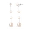 Thumbnail Image 0 of 4.0-10.0mm Baroque and Oval Cultured Freshwater Pearl Graduated Drop Earrings in Sterling Silver