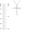 Thumbnail Image 3 of 2.5-3.5mm Baroque Freshwater Cultured Pearl Double Cross Pendant in Sterling Silver