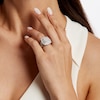 Thumbnail Image 2 of 4 CT. T.W. Princess-Cut Multi-Diamond Double Frame Engagement Ring in 10K White Gold (I/I2)