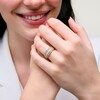 Thumbnail Image 2 of 1 CT. T.W. Certified Baguette and Round Diamond Multi-Row Anniversary Band in 14K Gold (I/SI2)