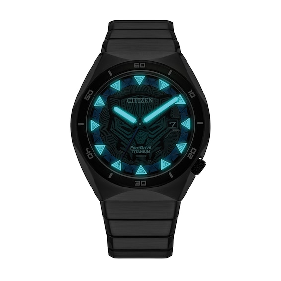 Men's Citizen Â©Marvel Black Panther Super Titaniumâ¢ Watch (Model: Aw1668-50W)