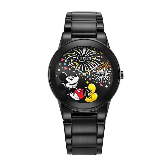 Citizen Eco-DriveÂ® Mickey Mouse & Friends Fiesta Black Watch (Model: Au1095-57W)