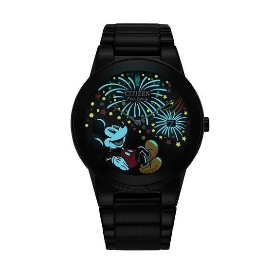 Citizen Eco-DriveÂ® Mickey Mouse & Friends Fiesta Black Watch (Model: Au1095-57W)