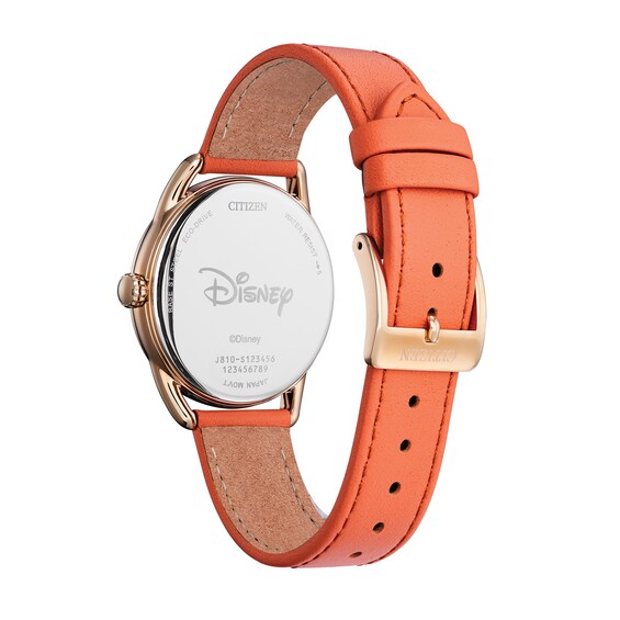 Ladies' Citizen Eco-DriveÂ® Mickey Mouse & Friends Minnie Diamond Rose-Tone Strap Watch (Model: Fe6087-04W)