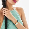 Thumbnail Image 1 of Ladies' Citizen Eco-Drive® Princess Crystal Gold-Tone Watch with Mother-of-Pearl Dial and Box Set (Model: GA1072-07D)