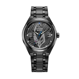 Men's Citizen Eco-Drive® Star Wars™ Mandalorian™ Black Strap Watch (Model: AW2045-57W)