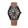 Thumbnail Image 0 of Men's Citizen Eco-Drive® Mickey Mouse & Friends Baseball Brown Leather Strap Watch (Model: BV1089-05W)