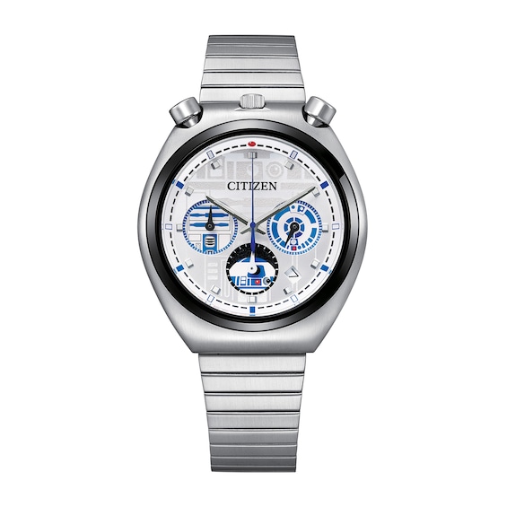 Men's Citizen Star Wars™ Tsuno R2-D2™ Watch with Silver-Tone Dial (Model: An3666-51A)