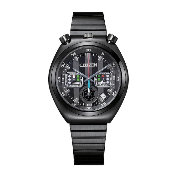 Men's Citizen Eco-Drive® Star Wars⢠Tsuno Darth Vader Black IP Chronograph Watch (Model: An3669-52E)