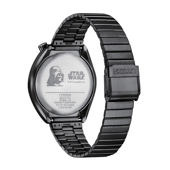 Men's Citizen Eco-DriveÂ® Star Warsâ¢ Tsuno Darth Vader Black IP Chronograph Watch (Model: An3669-52E)