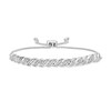 Thumbnail Image 1 of Diamond Accent "S" Bar Bolo Bracelet in Sterling Silver – 9.5"