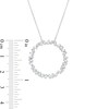 Thumbnail Image 3 of 1/2 CT. T.W. Baguette Diamond Circle Pendant in 10K White Gold