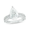 Thumbnail Image 1 of Vera Wang Love Collection 3-3/4 CT. T.W. Lab-Created Diamond Double Row Engagement Ring in 14K White Gold (F/VS2)