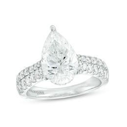 Vera Wang Love Collection 3-3/4 CT. T.W. Lab-Grown Diamond Double Row Engagement Ring in 14K White Gold (F/VS2)