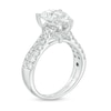 Thumbnail Image 5 of Vera Wang Love Collection 3-3/4 CT. T.W. Lab-Created Diamond Double Row Engagement Ring in 14K White Gold (F/VS2)