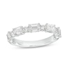 Thumbnail Image 1 of TRUE Lab-Grown Diamonds by Vera Wang Love 1-1/2 CT. T.W. Alternating Anniversary Band in 14K White Gold (F/SI2)