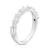 Thumbnail Image 3 of TRUE Lab-Grown Diamonds by Vera Wang Love 1-1/2 CT. T.W. Alternating Anniversary Band in 14K White Gold (F/SI2)