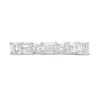 Thumbnail Image 4 of TRUE Lab-Grown Diamonds by Vera Wang Love 1-1/2 CT. T.W. Alternating Anniversary Band in 14K White Gold (F/SI2)