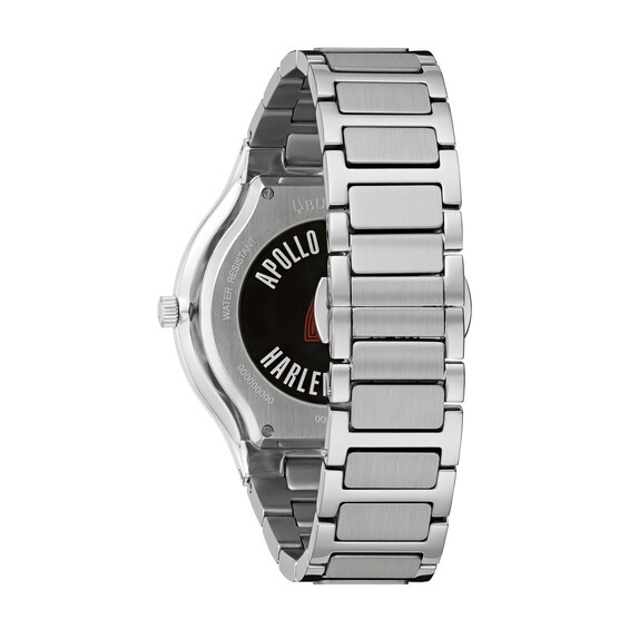 Men's Bulova Apollo Watch with Black Dial (Model: 96A296)