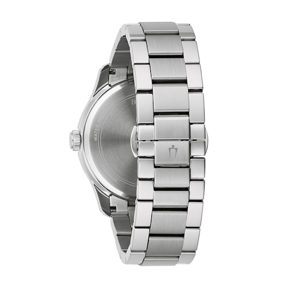 Men's Bulova Classic Watch with Blue Dial (Model: 96B386)