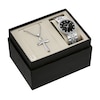 Thumbnail Image 0 of Men's Bulova Crystal Watch with Black Dial and Cross Pendant Box Set (Model: 96K110) - 24"