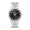 Thumbnail Image 2 of Men's Bulova Crystal Watch with Black Dial and Cross Pendant Box Set (Model: 96K110) - 24"