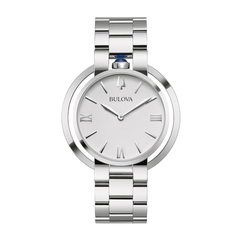 Ladies' Bulova Classic Rubaiyat Watch with White Dial (Model: 96L306)