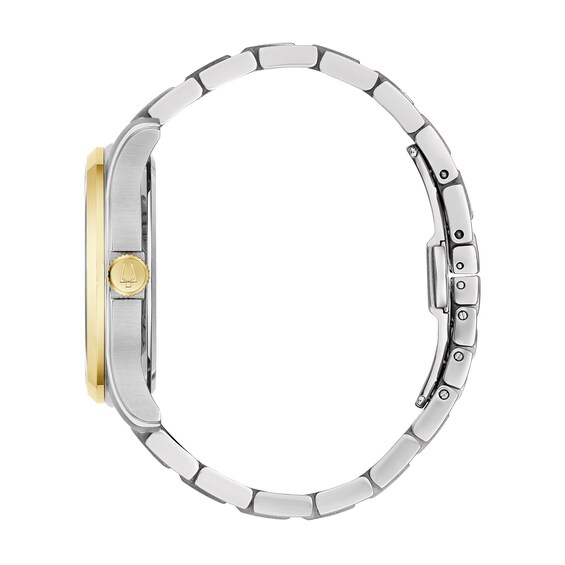 Men's Bulova Classic Wilton Two-Tone Watch with Silver-Tone Dial (Model: 98B391)