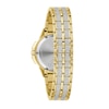 Thumbnail Image 2 of Ladies' Bulova Octava Crystal Gold-Tone Watch with Silver-Tone Dial (Model: 98L302)