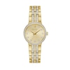Thumbnail Image 2 of Ladies' Bulova Crystal Gold-Tone Watch with Champagne Dial and Cross Pendant Box Set (Model: 98X133)