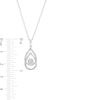 Thumbnail Image 3 of Diamond Accent Interlocking Double Teardrop Pendant in Sterling Silver