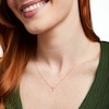Thumbnail Image 2 of 1/10 CT. T.W. Diamond Cross Necklace in 10K Gold