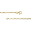 Thumbnail Image 2 of Child's 2.4mm Paper Clip Link Bracelet in Hollow 14K Gold – 6.07"