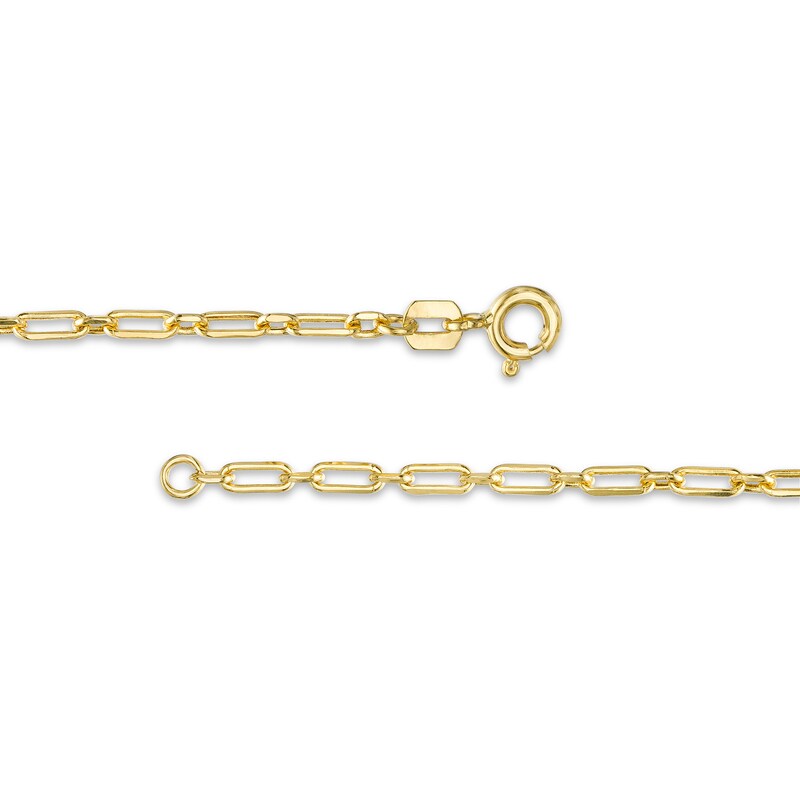 Main Image 2 of Child's 2.4mm Paper Clip Link Bracelet in Hollow 14K Gold – 6.07"