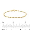 Thumbnail Image 3 of Child's 2.4mm Paper Clip Link Bracelet in Hollow 14K Gold – 6.07"