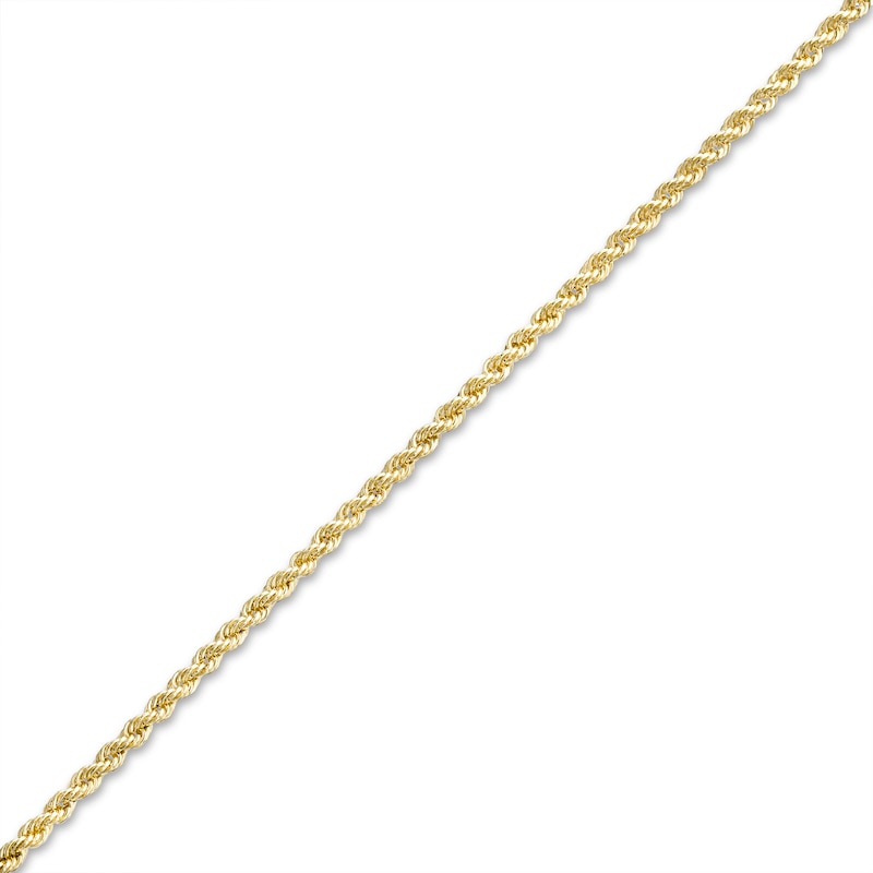 Main Image 1 of Child's 1.6mm Glitter Rope Chain Bracelet in Hollow 14K Gold – 6.0"