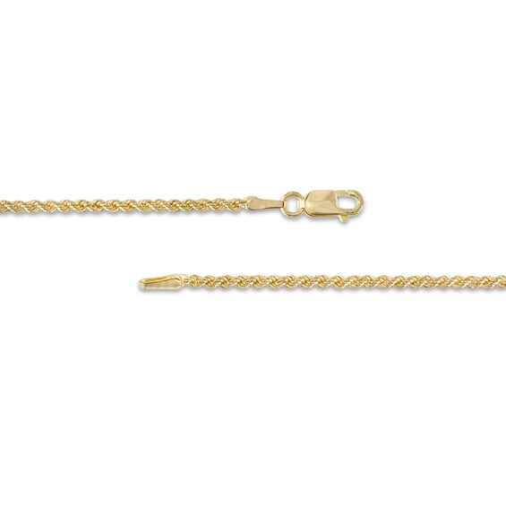 Child's 1.6mm Glitter Rope Chain Bracelet in Hollow 14K Gold â 6.0"