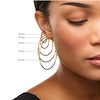 Thumbnail Image 4 of 20.0mm Dainty Star Tube Hoop Earrings in 14K Gold