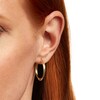 Thumbnail Image 2 of 25.0mm Intertwined Tube Hoop Earrings in 14K Gold