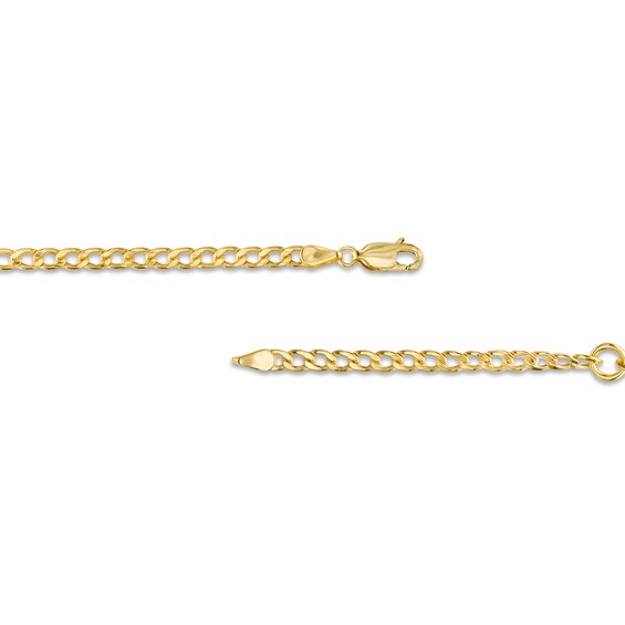 Child's 3.2mm Curb Chain Necklace in Hollow 14K Gold â 16"